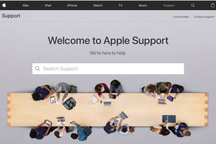 The Apple website has support information for refurbished Mac laptops and desktops.