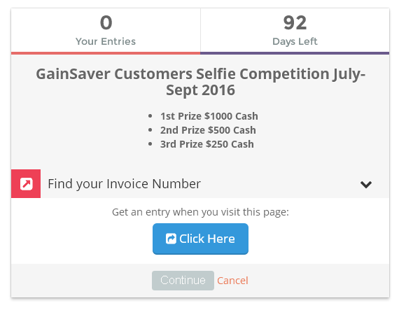 Find the invoice number of your GainSaver computer purchase.