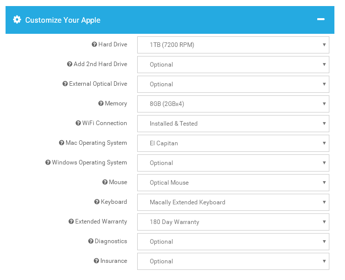 Configure your refurbished used iMac desktop to your exact specifications at GainSaver.