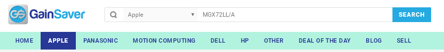 Search for cheap used Macs on the GainSaver website by the Apple retail part number.