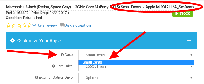 Shop Macs with Small Dents to save extra money on your next computer purchase.